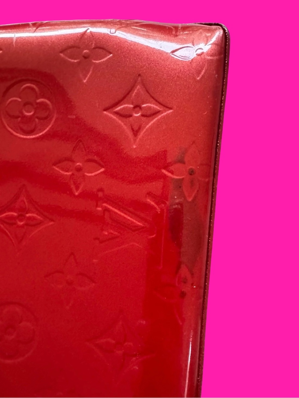 Louis Vuitton Red Vernis LV Wilshire Boulevard PM Tote with Monogram - Picture 2 of 6